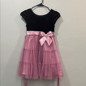 Jona Michelle Black and Pink Formal Dress